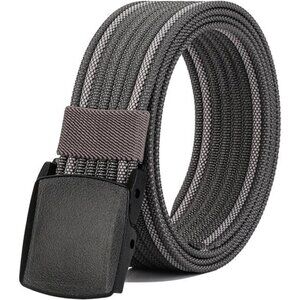 Nylon Belts Men, Breathable Web Belt with YKK Plastic Buckle Durable for Working